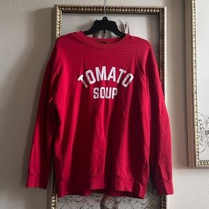 Boyfriend Tomato Soup Sweatshirt